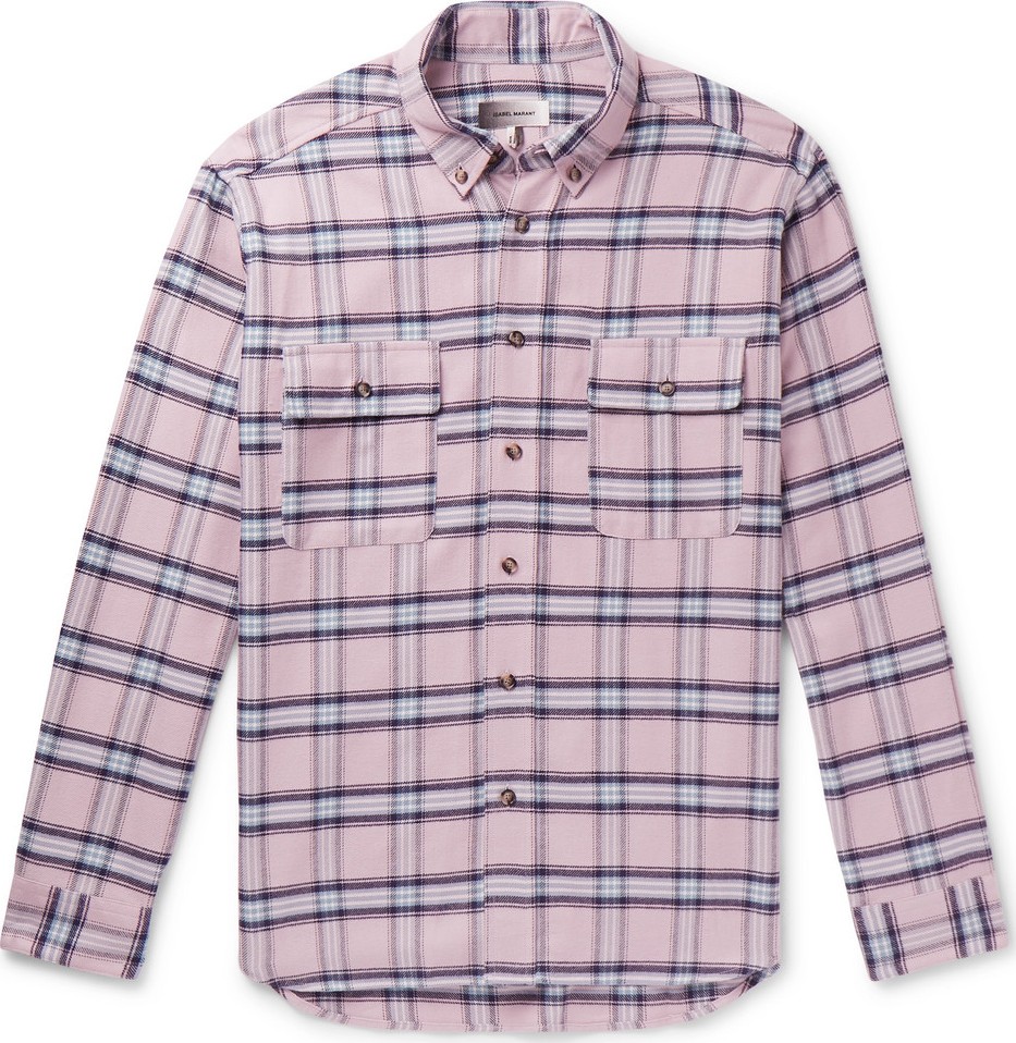 Isabel Marant Yarol Checked Cotton-Flannel Shirt