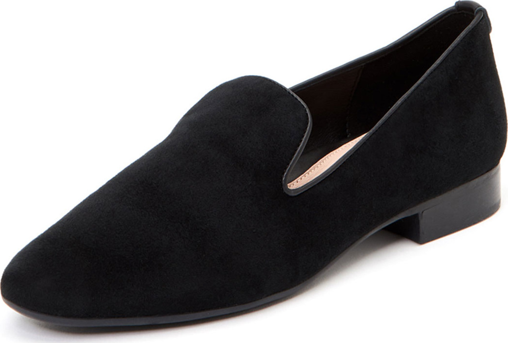 Taryn Rose Bryanna Flat Suede Arch-Support Loafers