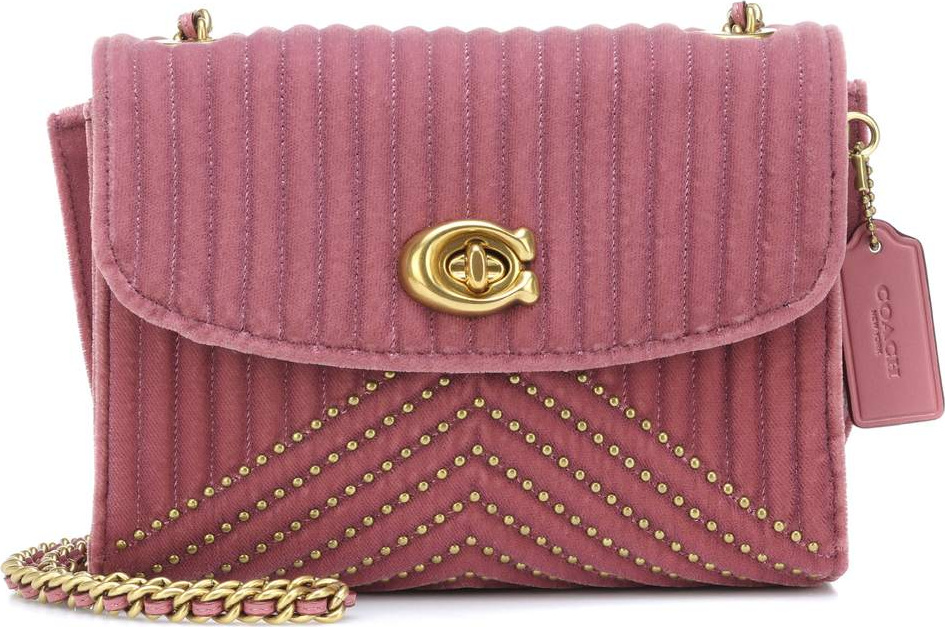 COACH Parker quilted velvet crossbody bag