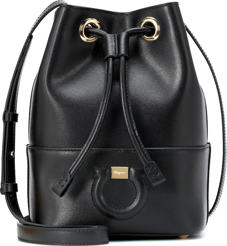 Salvatore Ferragamo City leather bucket bag