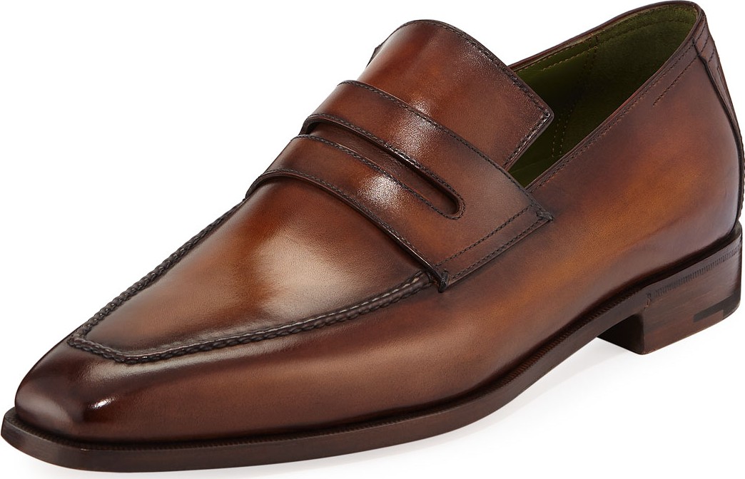 Berluti Men's Andy Leather Penny Loafers