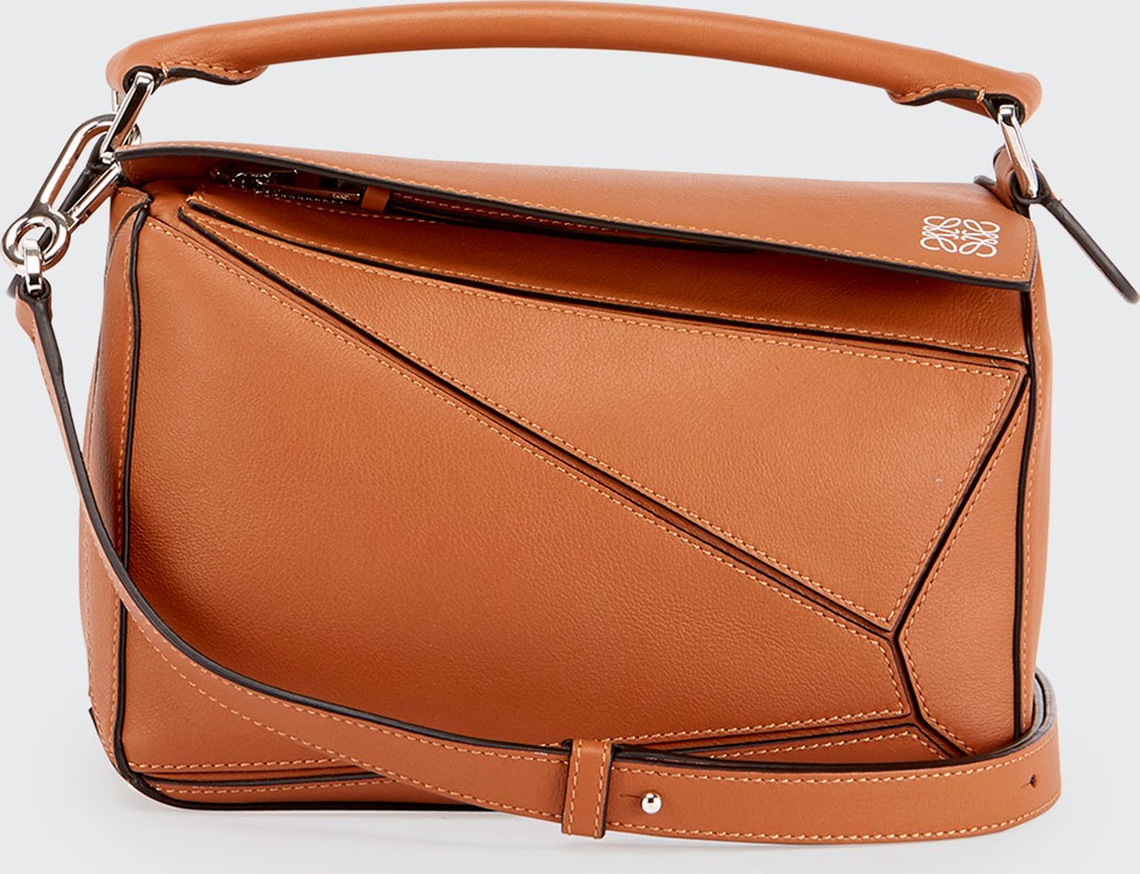 LOEWE Puzzle Small Grained Satchel Bag