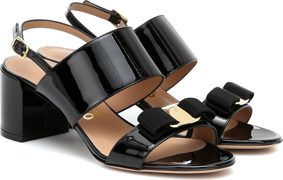 Salvatore Ferragamo Giulia patent leather sandals