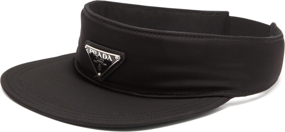 Prada Logo-plaque nylon visor