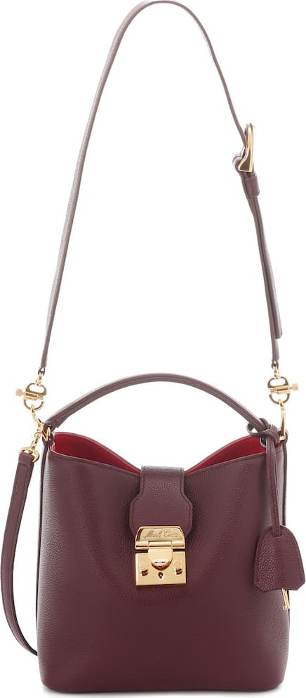 Mark Cross Murphy Small leather bucket bag