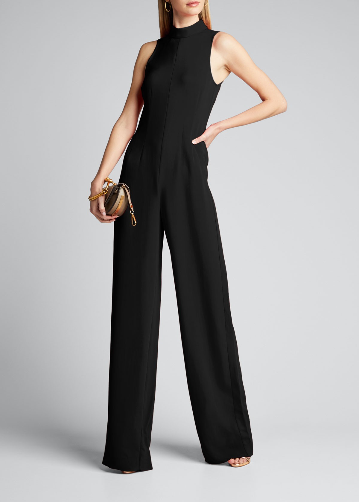 Veronica Beard Aden Sleeveless Jumpsuit