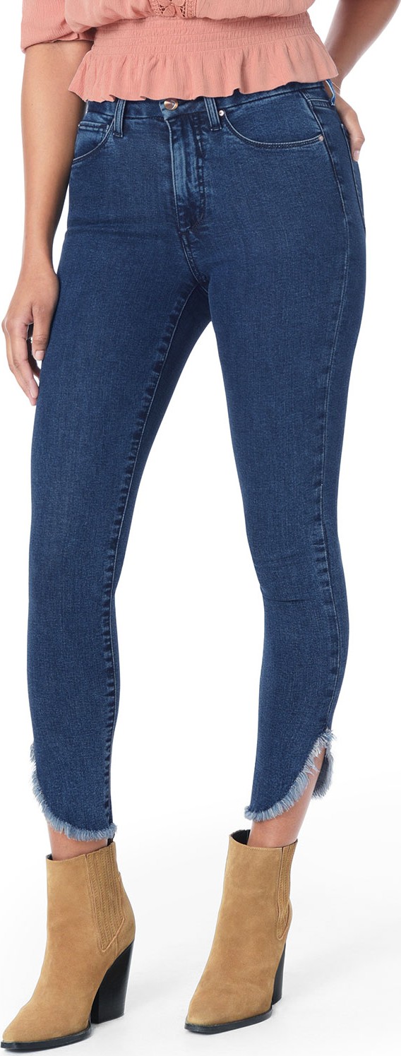 Joe's Jeans Honey Dolphin Frayed Hem Ankle Jeans
