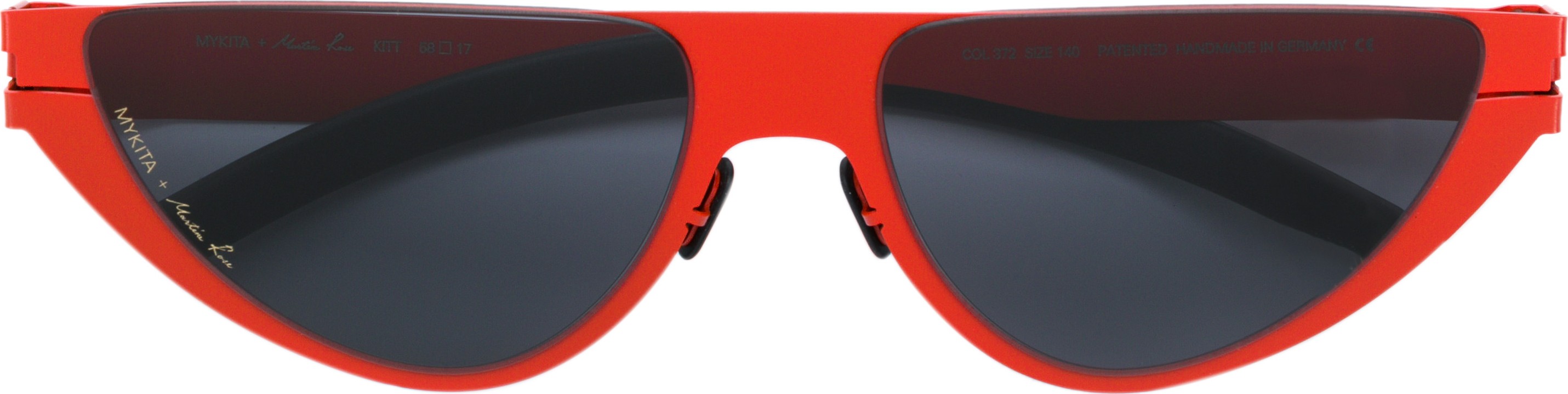 Mykita MYKITA X MARTINE ROSE KITT RED CAT EYE SUNGLASSES