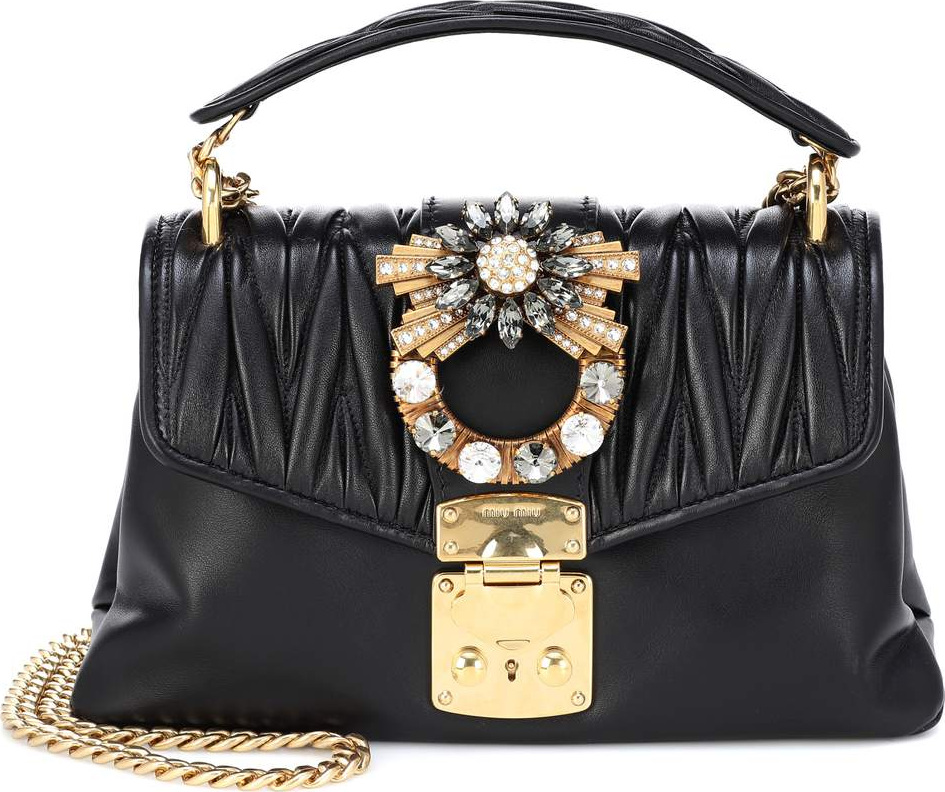 Miu Miu Matelassé leather shoulder bag