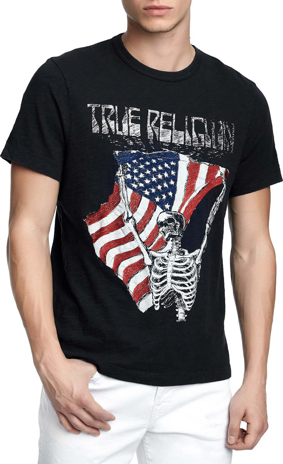 True Religion Men's Born Free Graphic T-Shirt