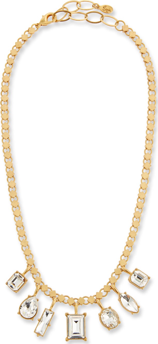 Sequin Crystal Short Shaker Necklace