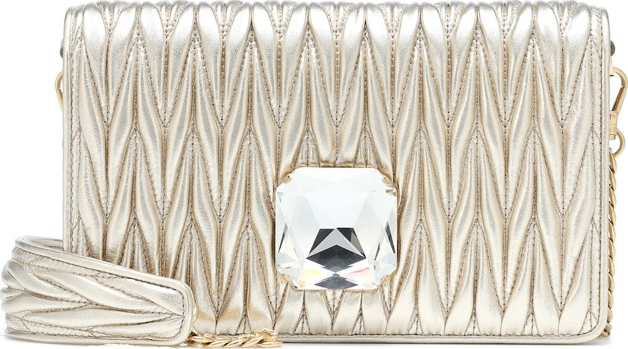 Miu Miu Matelassé leather shoulder bag