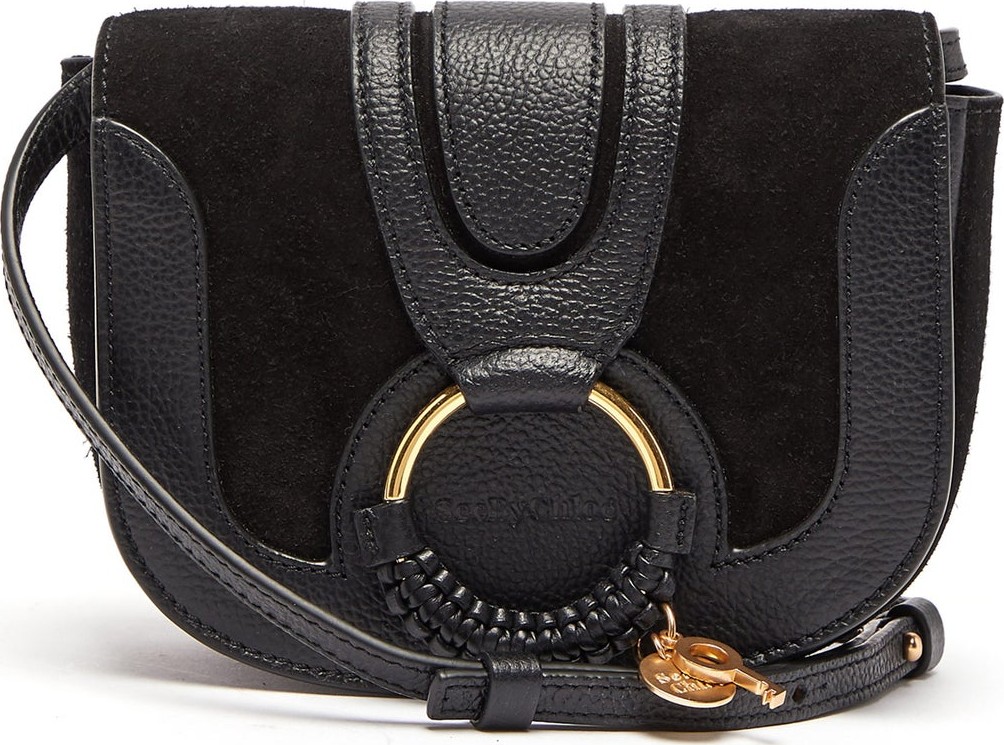 See By Chloé Hana mini leather and suede cross-body bag