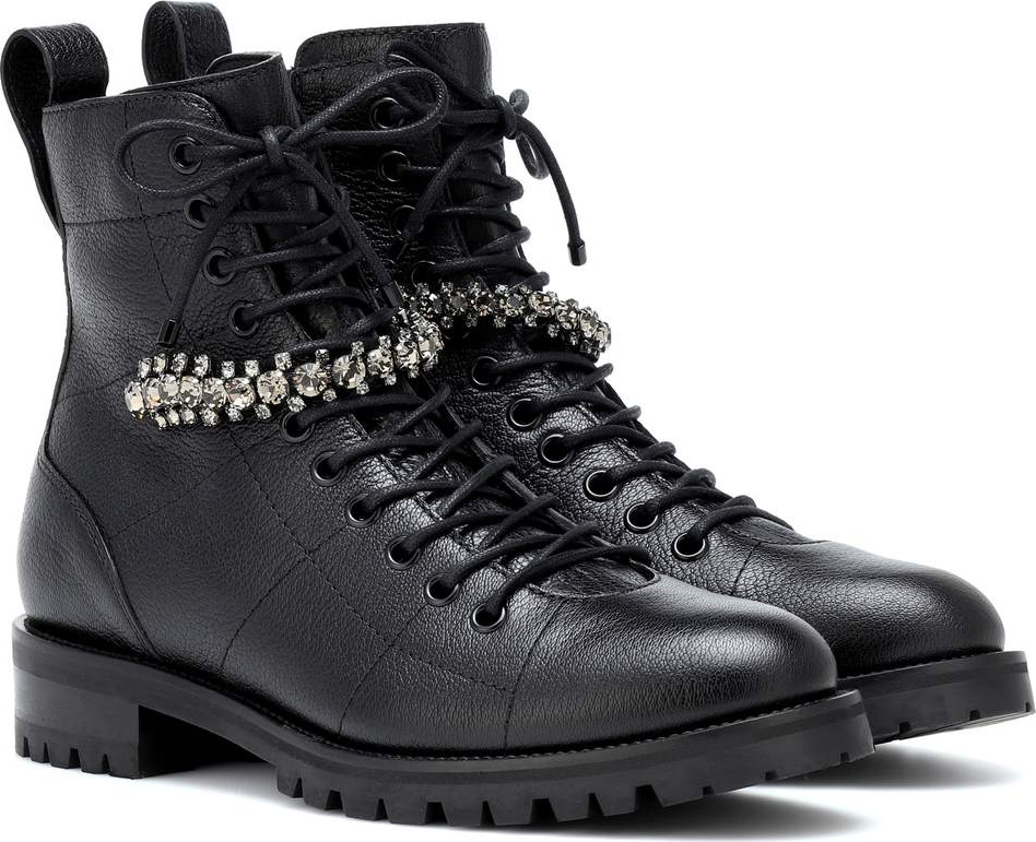 Jimmy Choo Cruz Flat leather ankle boots