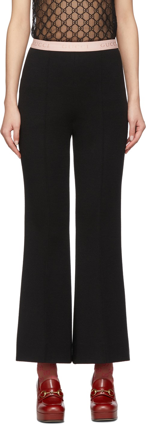 Gucci Black Punto Milano Trousers
