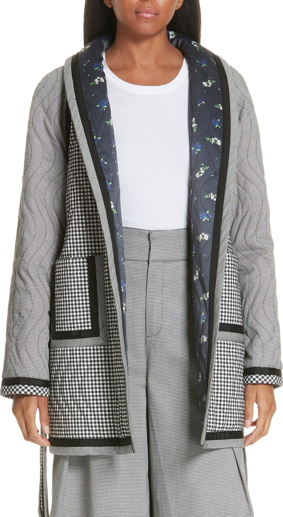 Opening Ceremony Reversible Patchwork Coat