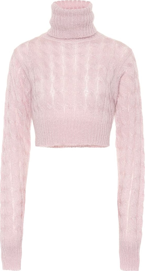 Matthew Adams Dolan Cropped mohair-blend sweater