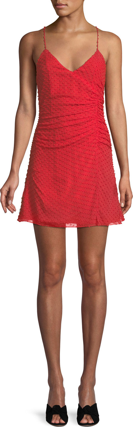 Alice + Olivia Daria Ruched Flare Dress