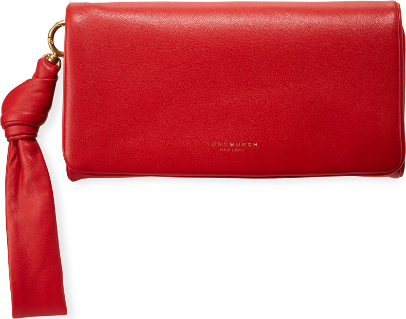 Tory Burch Beau Napa Leather Wristlet Wallet