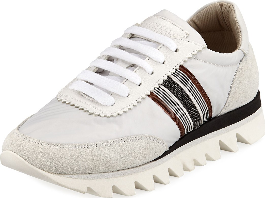 Brunello Cucinelli Nylon Techno Rubber Sneakers