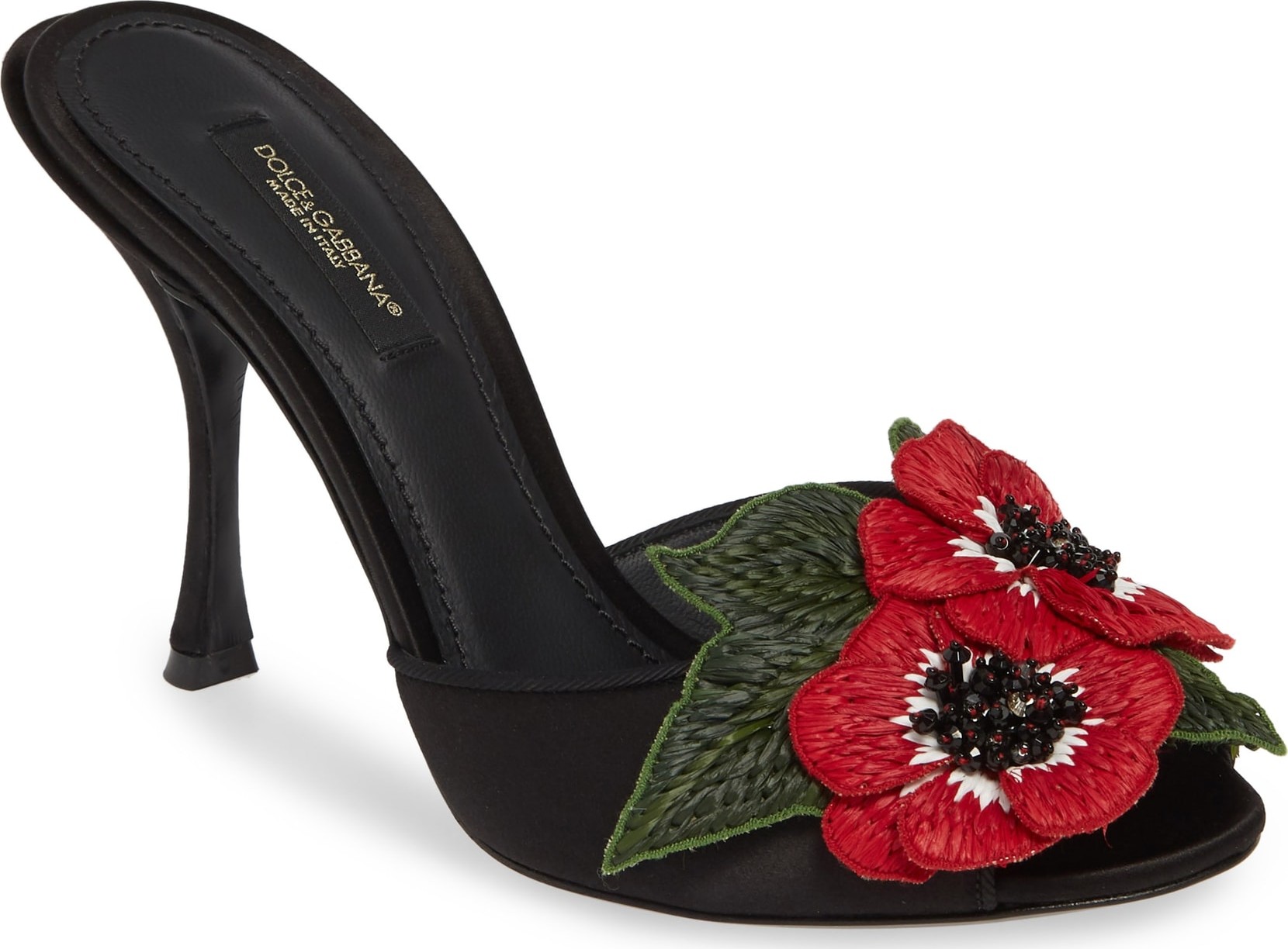 Dolce & Gabbana Floral Appliqué Sandal