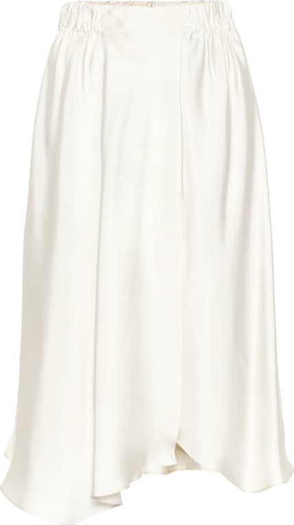 Brunello Cucinelli Asymmetric silk skirt