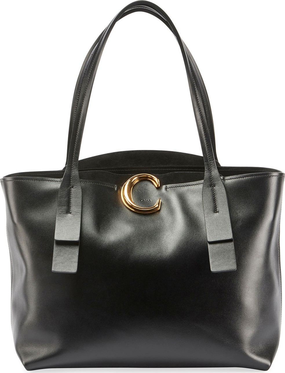 Chloe Shiny Leather Tote Bag