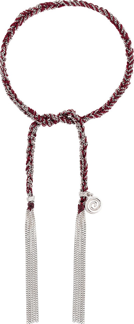 Carolina Bucci 18K White Gold Silk Passion Lucky Bracelet with Swirl