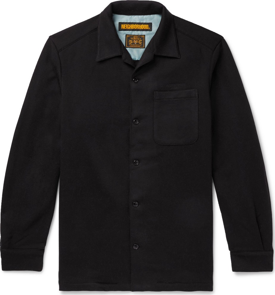 Neighborhood Fleece-Back Jersey Overshirt