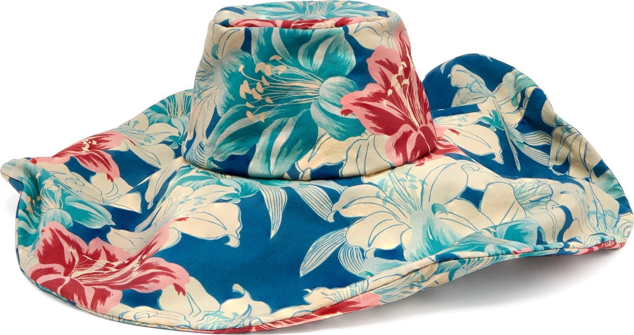 Etro Hibiscus-print cotton hat
