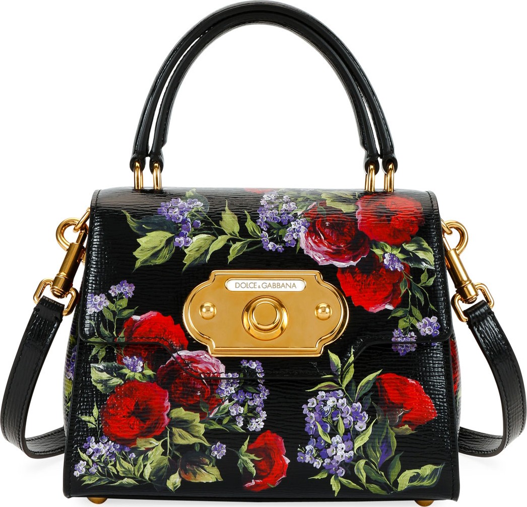 Dolce & Gabbana Welcome Palmellato Floral Handbag Dolce & Gabbana Welcome Palmellato Floral Handbag