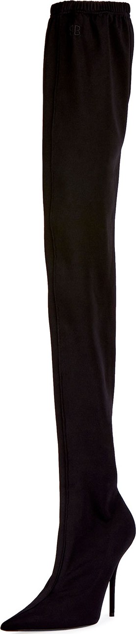 Balenciaga Jersey Crepe Over-the-Knee Boot