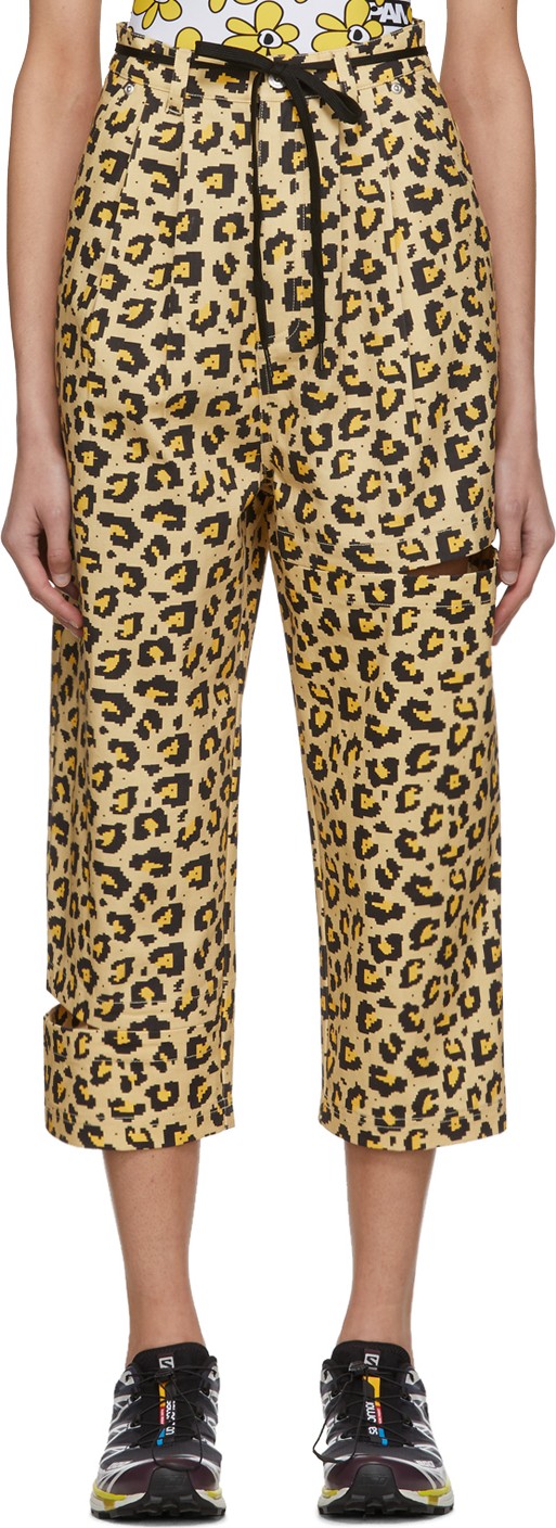 Perks and Mini White Leopard Bri Bri Jeans