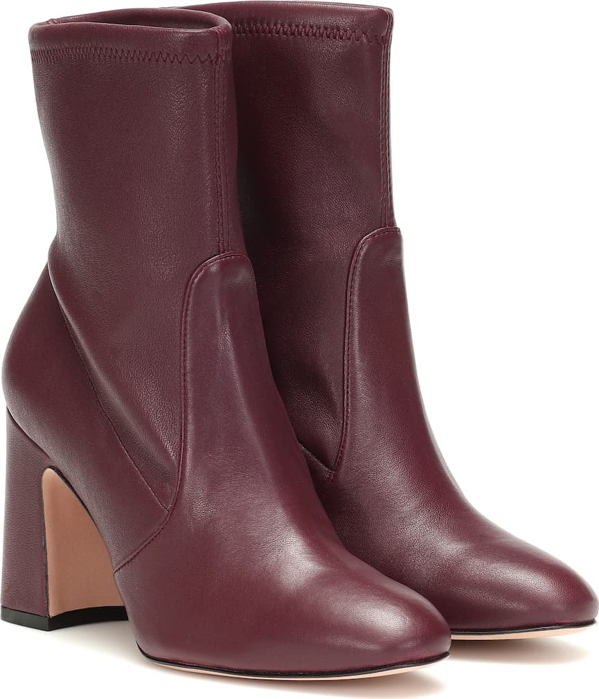 Stuart Weitzman Niki 90 leather ankle boots