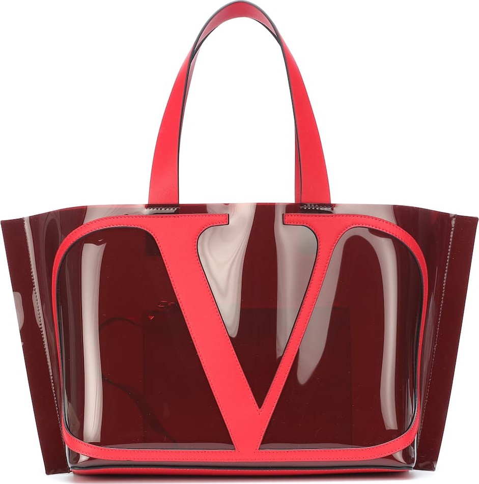 Valentino Valentino Garavani VLOGO Small PVC shopper