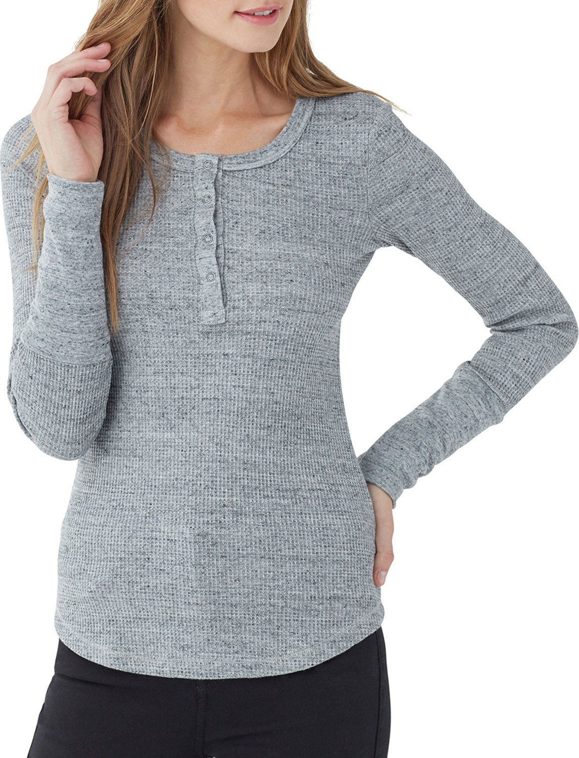 Splendid Forever Thermal Henley Top