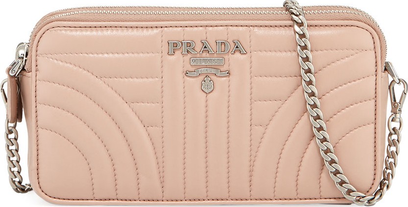 Prada Diagramme Mini Napa Impunture Crossbody Bag