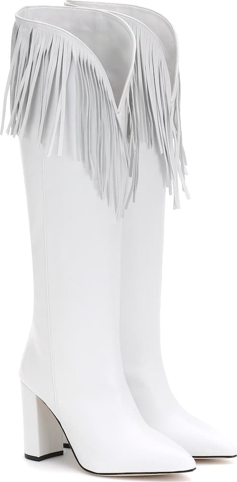 Paris Texas Fringed leather boots