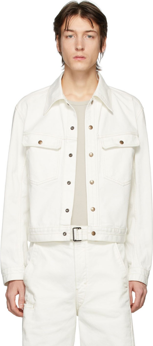 Lemaire Off-White Denim Trucker Jacket