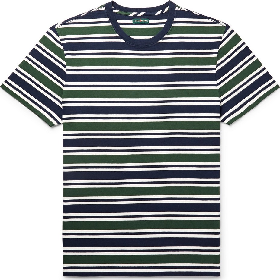 J.Crew Striped Cotton-Jersey T-Shirt