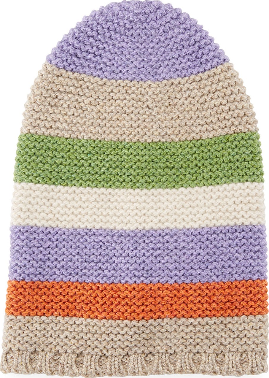 Loro Piana Darlington Colorblock Knit Beanie Hat