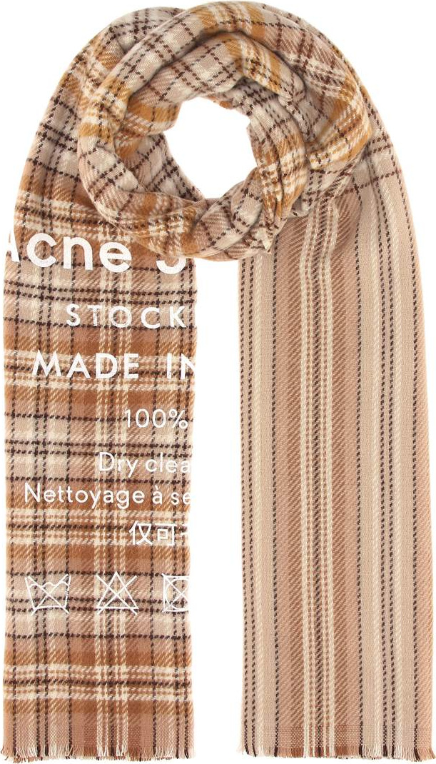 Acne Studios Cassiar Check wool scarf