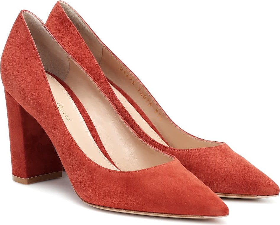Gianvito Rossi Piper 85 suede pumps