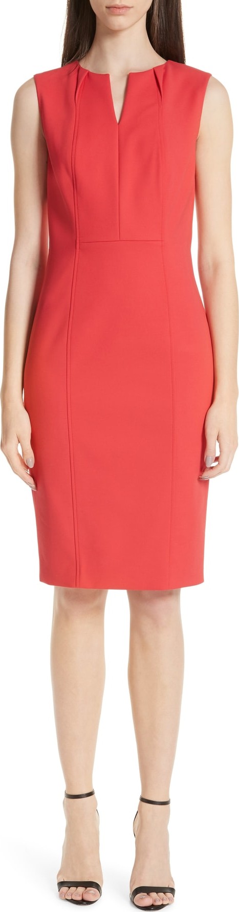 St. John Stretch Double Weave Dress