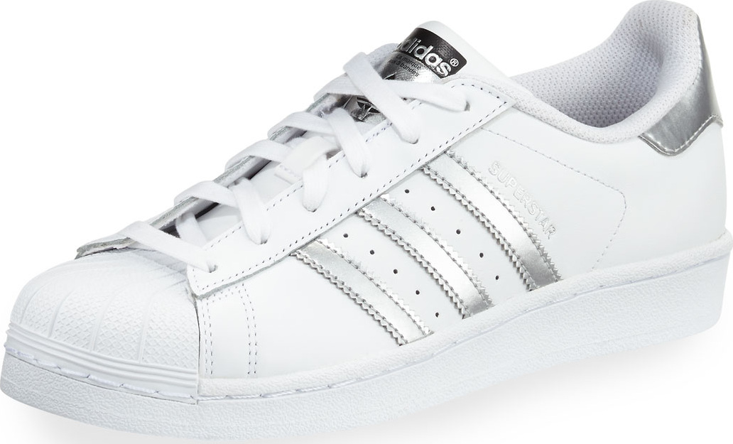 Adidas Superstar Original Fashion Sneakers, White/Silver