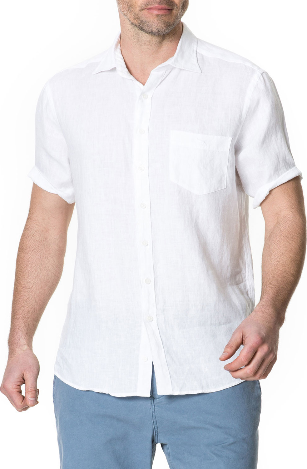 Rodd & Gunn Men's Abbotleight Linen Short-Sleeve Sport Shirt