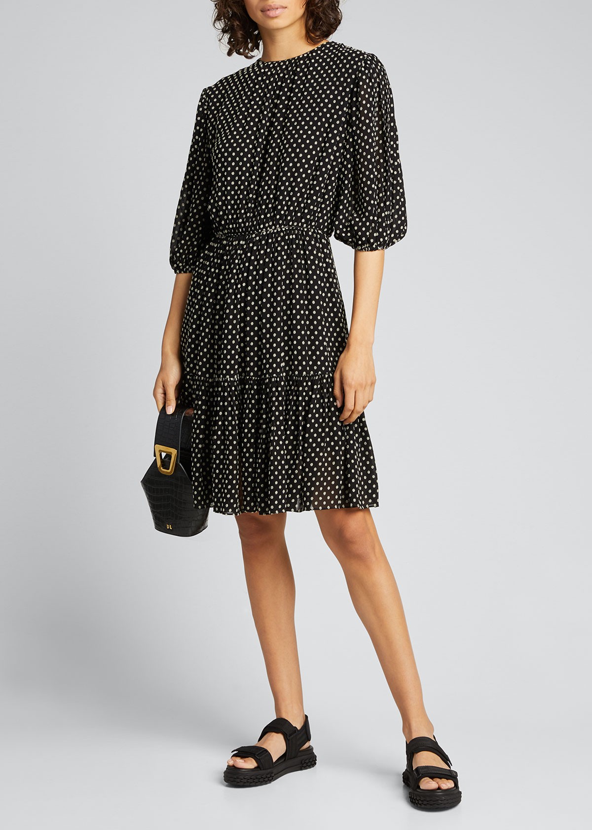 Derek Lam 10 Crosby Kala Puff-Sleeve Dress