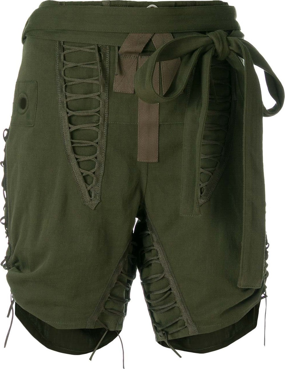 Saint Laurent drawstring tie detail shorts