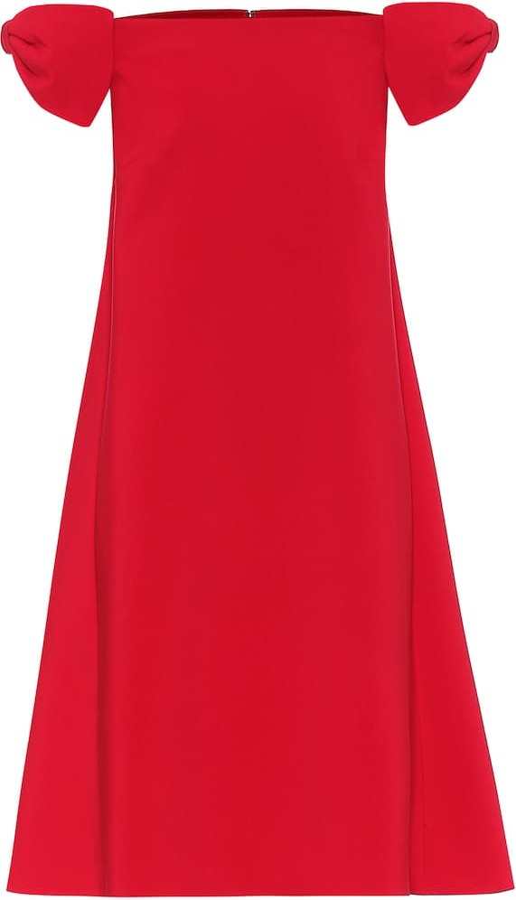Valentino Wool-blend crêpe dress