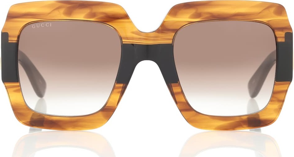 Gucci Square acetate sunglasses